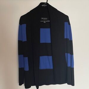INC International Concepts Black and Blue Cardigan